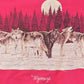 Vintage 1990s Wolves Wyoming Crewneck Sweatshirt Men's M