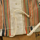 Vintage 1980s John Meyer Striped Button Up Shirt Jacket Women's M