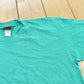 Vintage 1990s USA Olympic Rings JC Penney Micro Stripe Teal T-Shirt Men's L