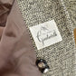 Vintage 1980s Gastwirth Herringbone Tweed Over Coat Women's Small