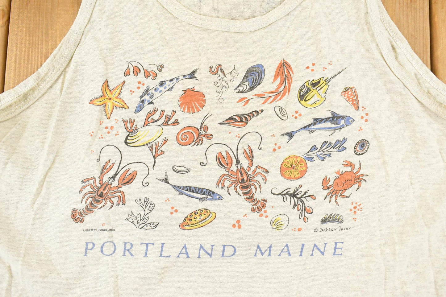 Vintage 1990's Portland Maine Souvenir Travel Tank Top Men's L