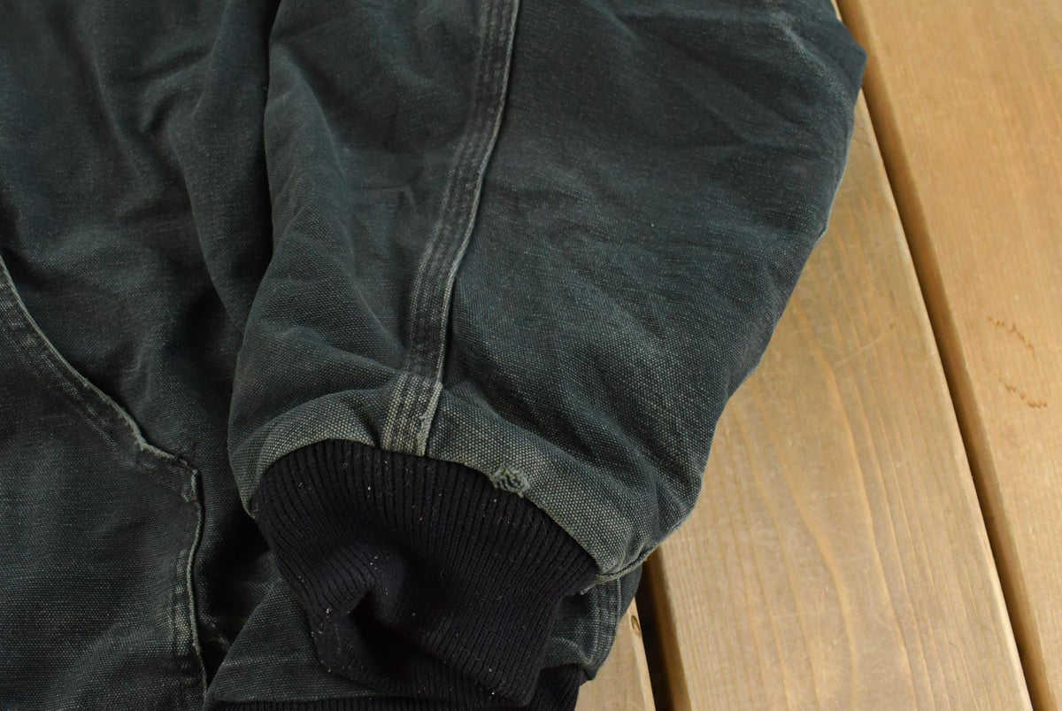 Vintage 1990s Distressed Carhartt Hooded Work Jacket Men's 3XL