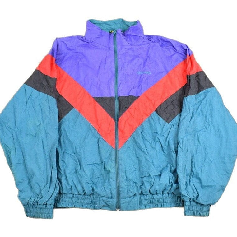 Vintage 1990s Spalding Full Zip Windbreaker Men's Large