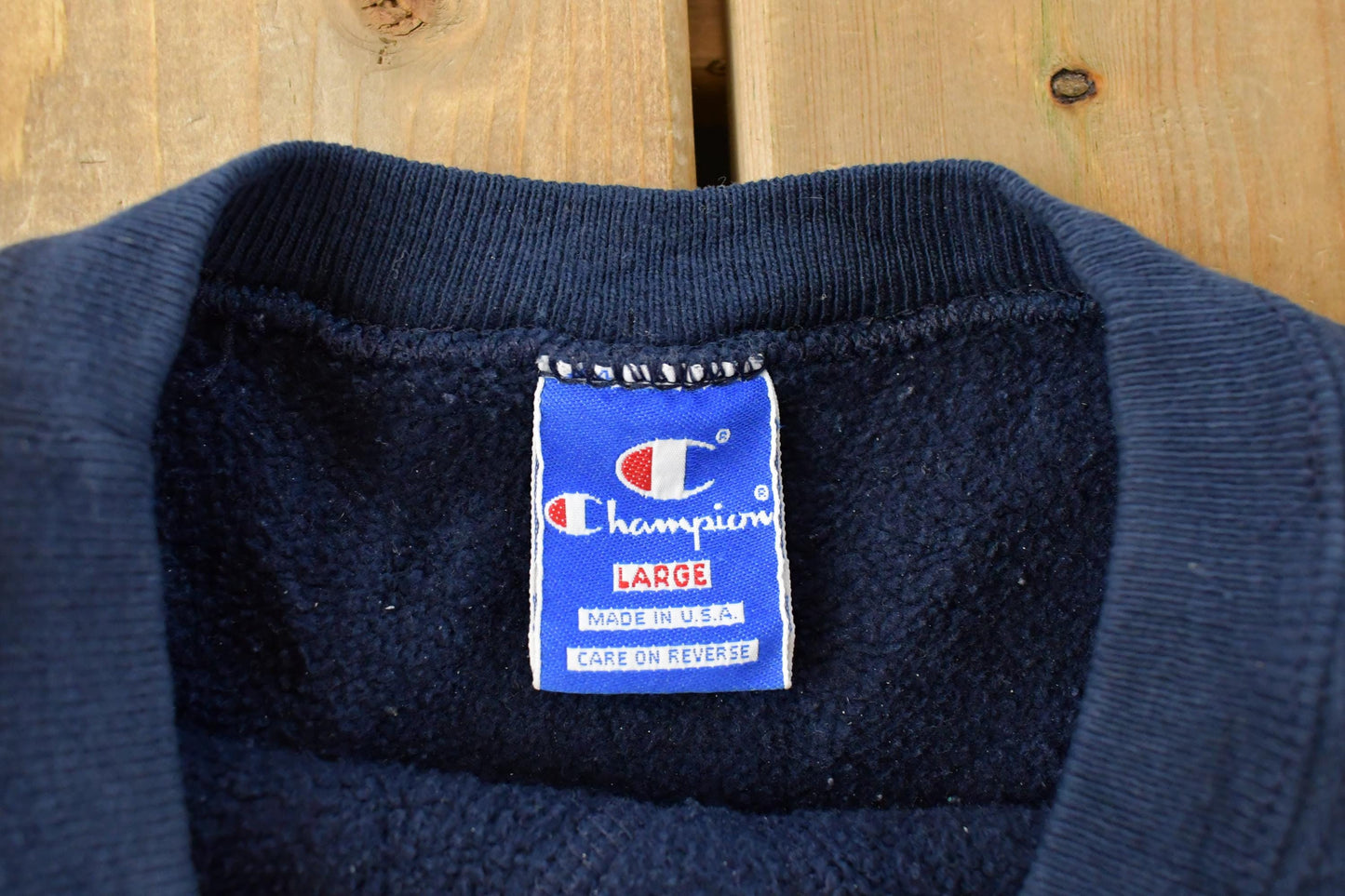 Vintage 1990s Champion Script Logo Crewneck Sweatshirt Men's Medium