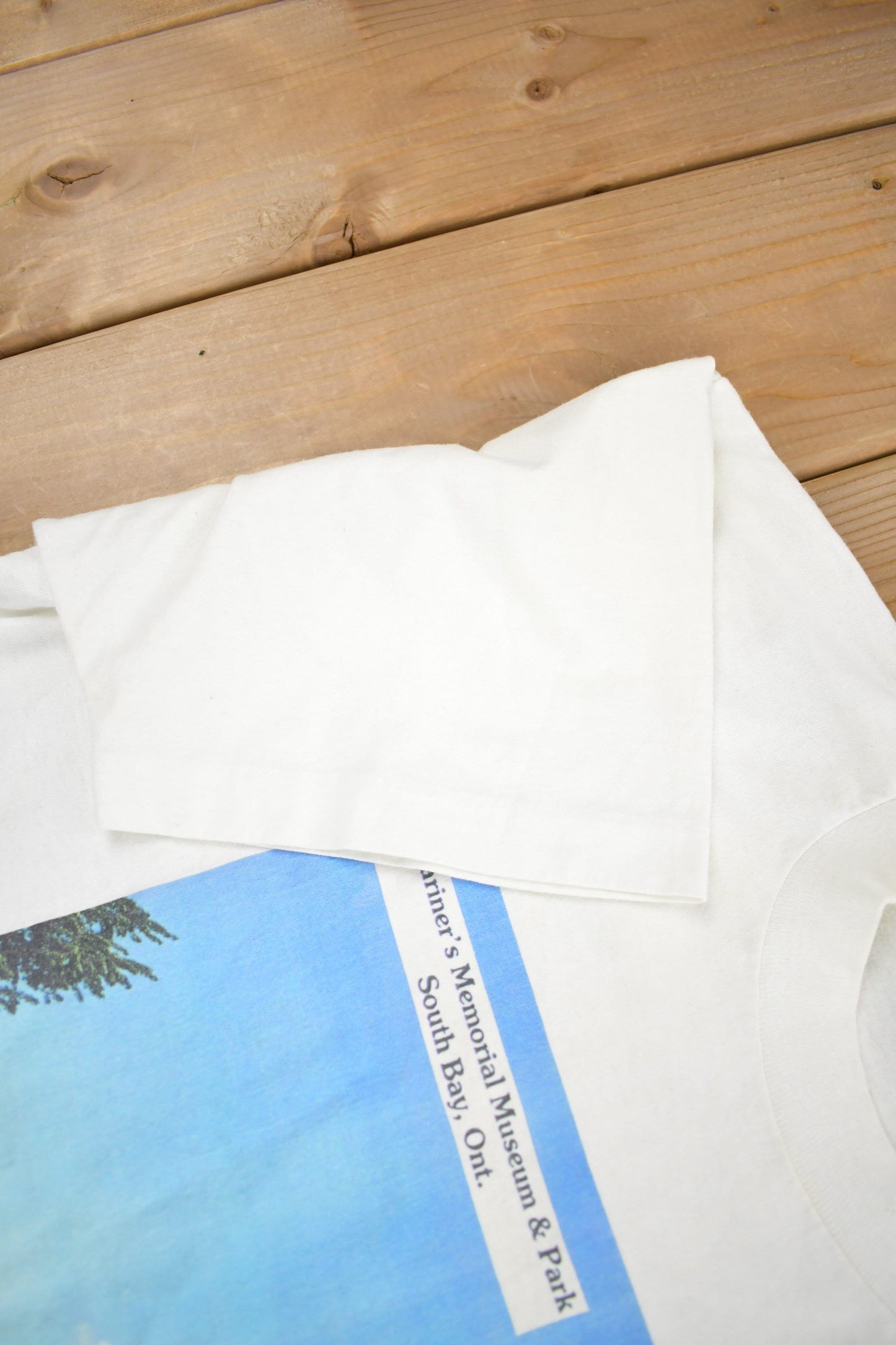 Vintage 1990s Mariner's Memorial Museum & Park Graphic T Shirt Men's Large