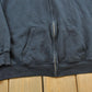 Vintage 2000s Hanes Black Blank Zip Up Hoodie Sweatshirt Men's L