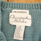 Vintage 1990s Christopher & Banks Hand Embroidered Knit Cardigan Sweater Women's M
