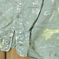 Vintage 1990s Faded Glory Sun Faded Paint Distressed Button Up Shirt Men's M