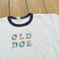 Vintage 1980s Old Doe Rainbow Iron On Print Ringer T-Shirt Men's M