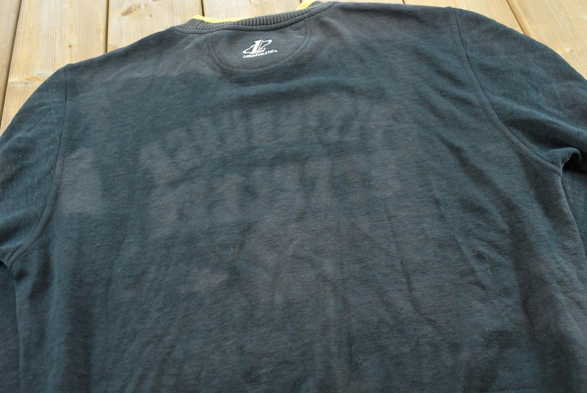 Vintage 1990s Faded Logo Athletic Pittsburgh Steelers Embroidered Sweatshirt Men's XL