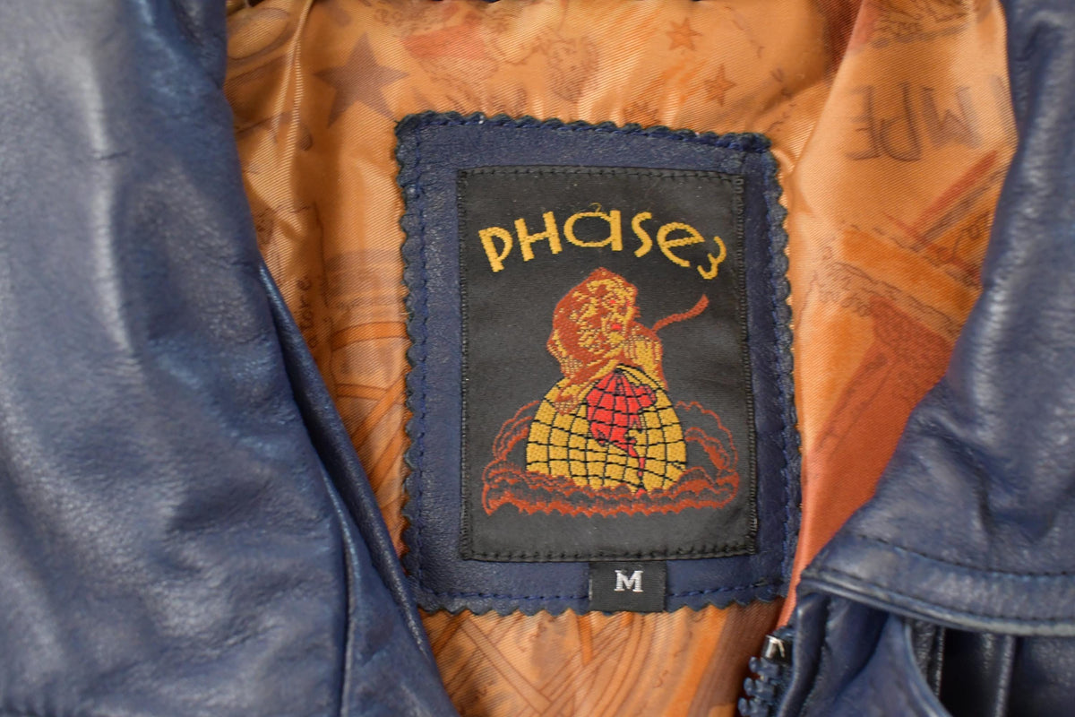 Vintage 1990s Phase 3 Leather Field Jacket Men's Medium