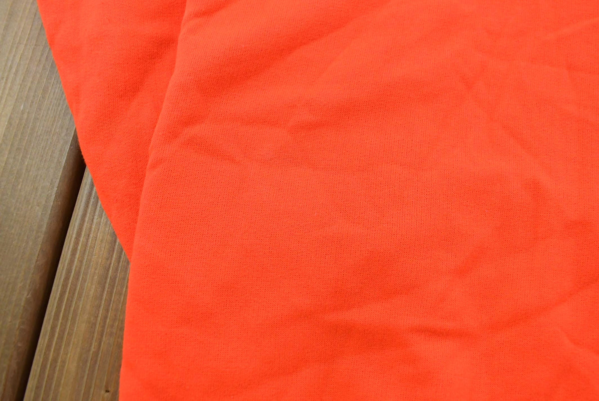 Vintage 1990s Chill Buster Camber II High Visibility Orange Thermal Lined Zip Up Hoodie Sweatshirt Men's L