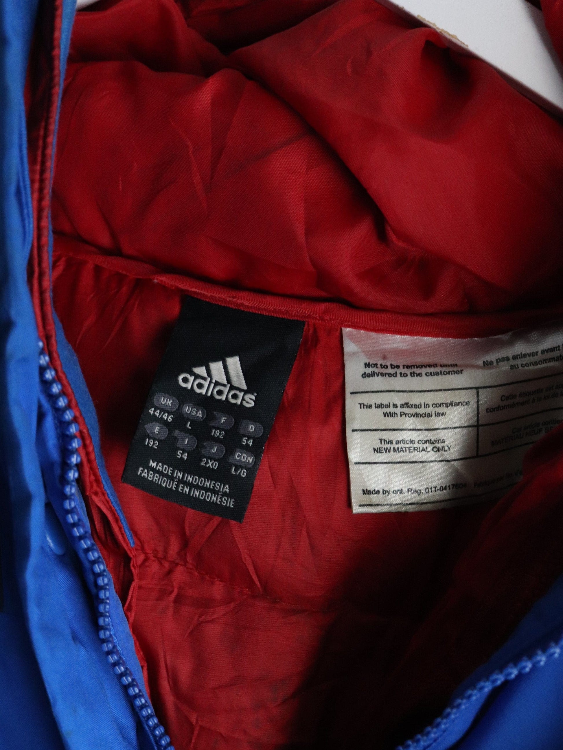 Adidas Jacket Mens Large Blue from propervintagecanada