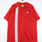 Adidas Jersey Vintage Adidas Jersey Mens Large Red Button Up