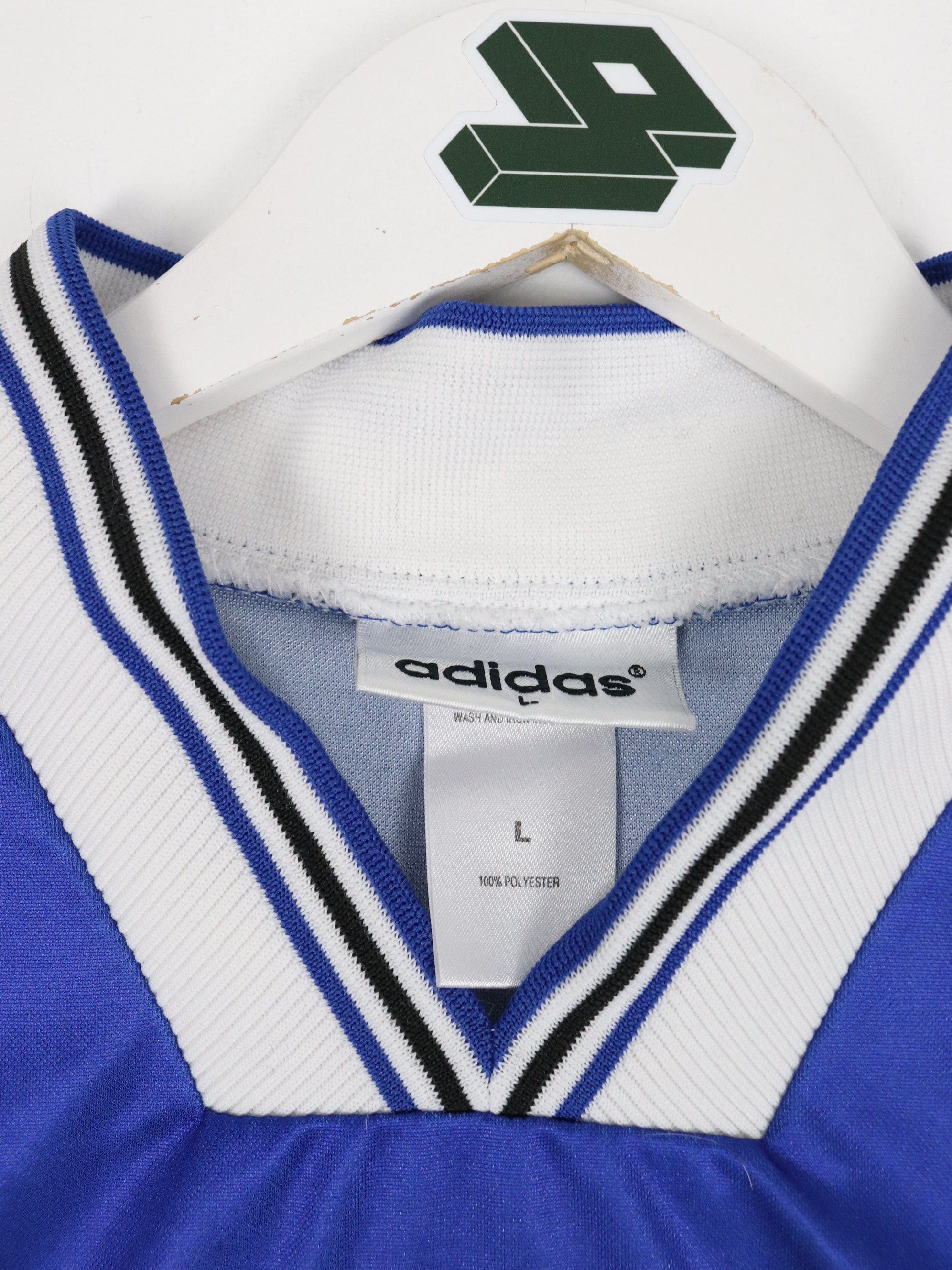 Vintage Adidas Soccer Jersey Mens Large Blue Athletic 90s – Proper