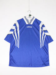 Vintage Adidas Soccer Jersey Mens Large Blue Athletic 90s