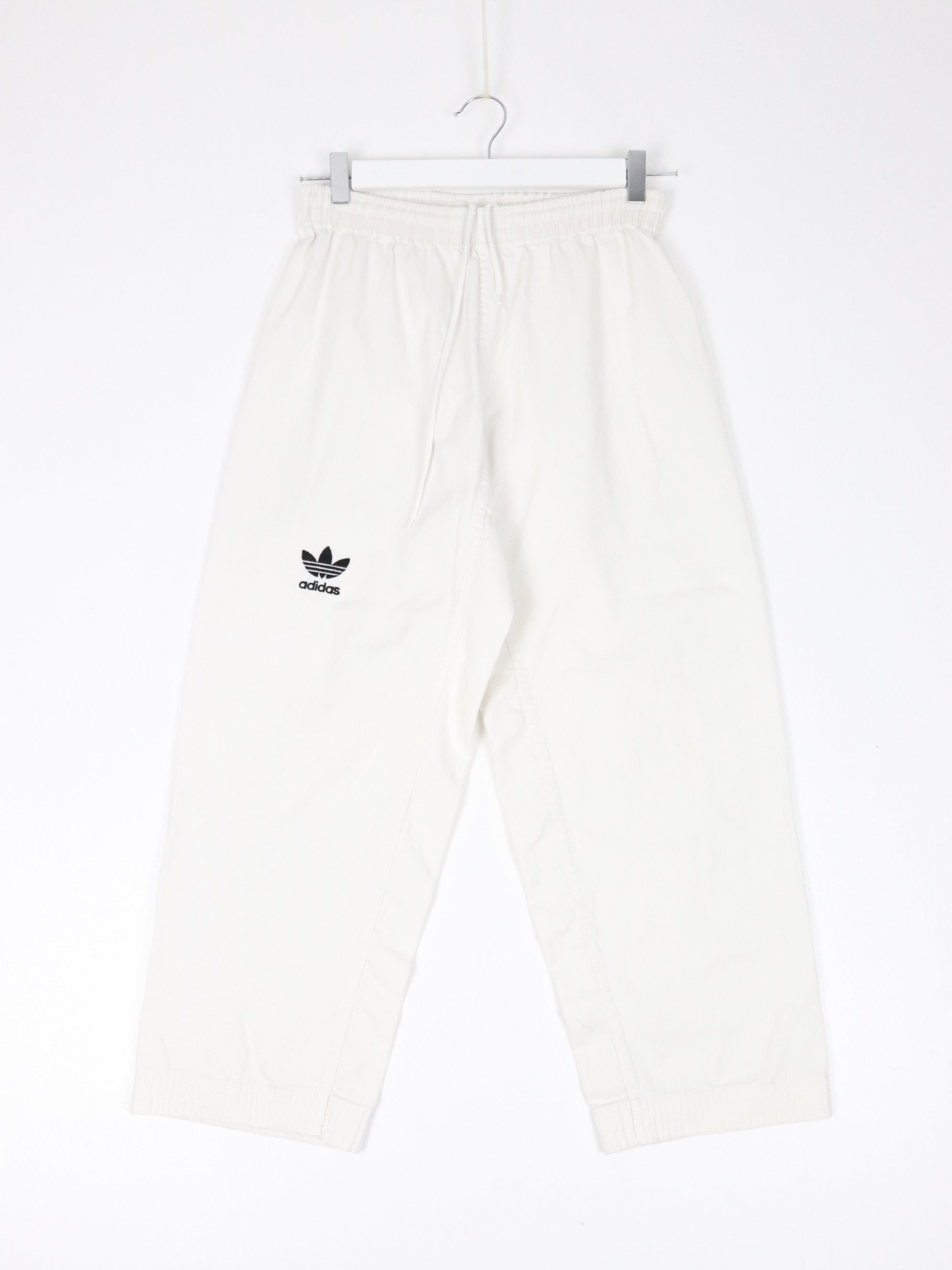 Vintage Adidas Pants Adult 26 x 26 White Athletic 90s