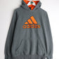 Adidas Sweatshirt Mens Medium Grey Hoodie from propervintagecanada