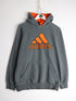 Adidas Sweatshirt Mens Medium Grey Hoodie from propervintagecanada