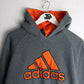 Adidas Sweatshirt Mens Medium Grey Hoodie from propervintagecanada
