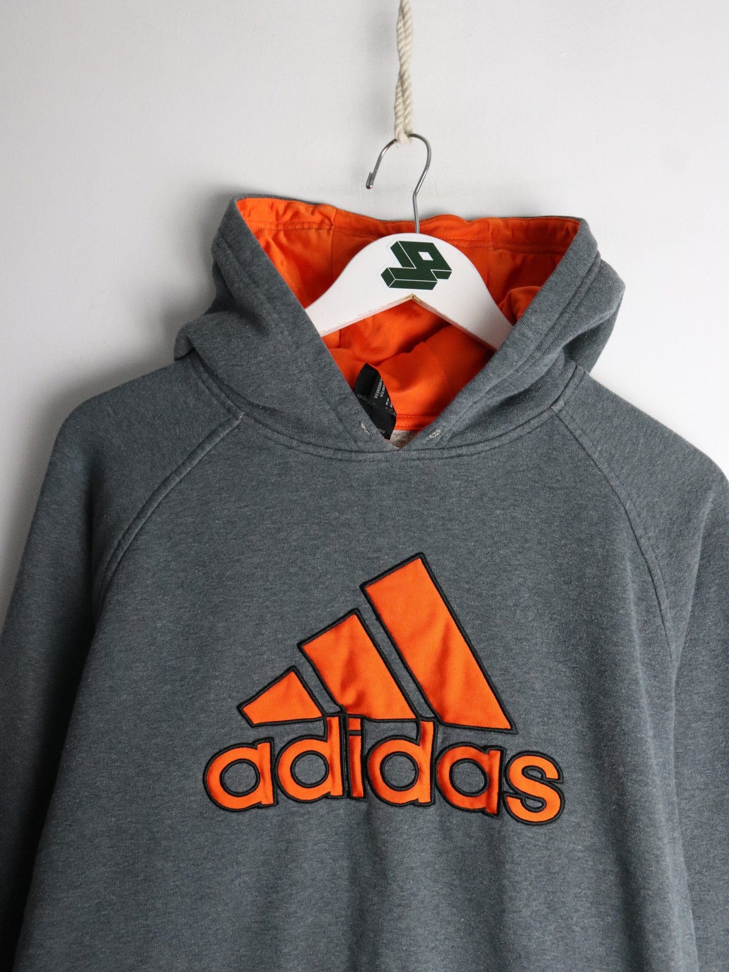 Adidas Sweatshirt Mens Medium Grey Hoodie from propervintagecanada