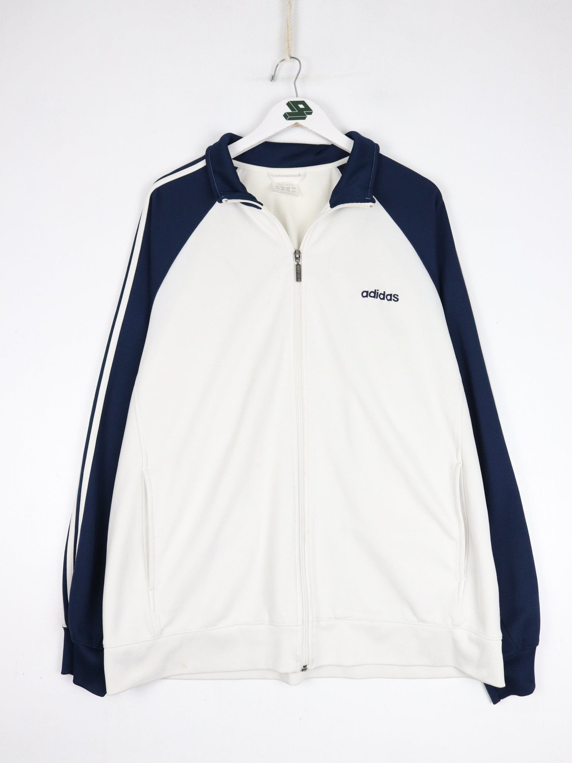 Adidas Sweatshirts & Hoodies Adidas Track Jacket Mens XL White Athletic