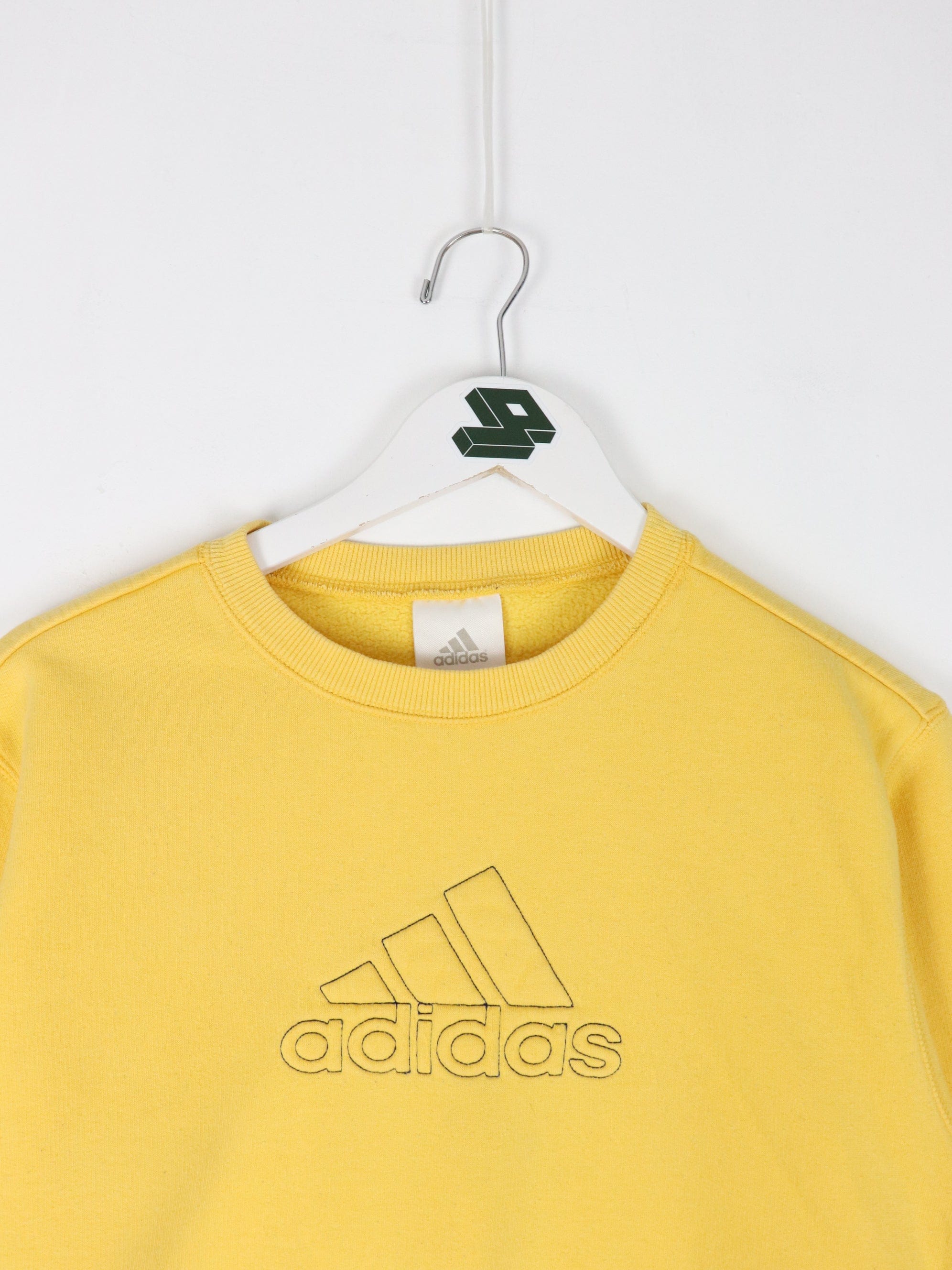 Vintage adidas sweatshirt yellow Clearance