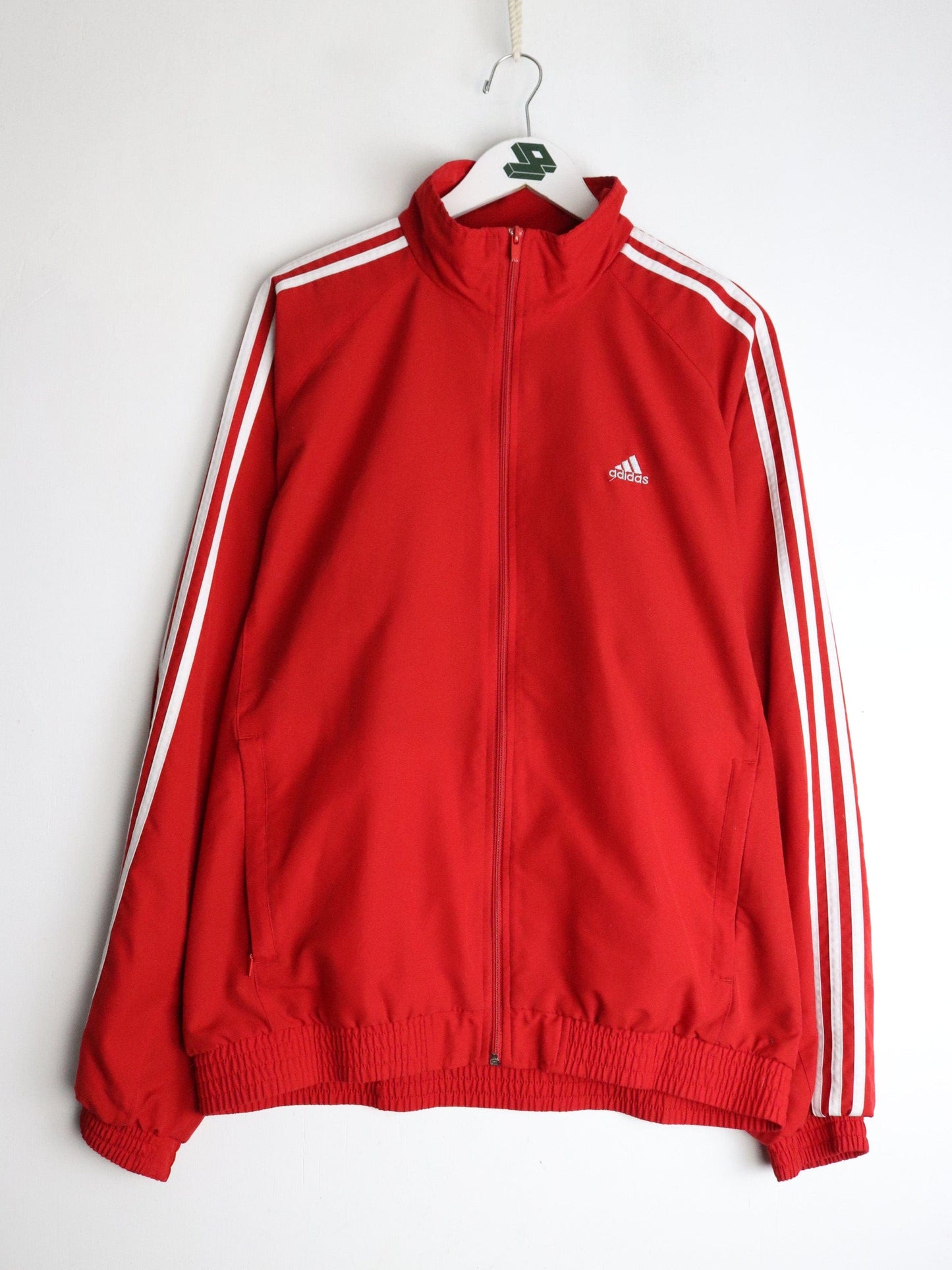 Adidas Windbreaker Mens Large Red