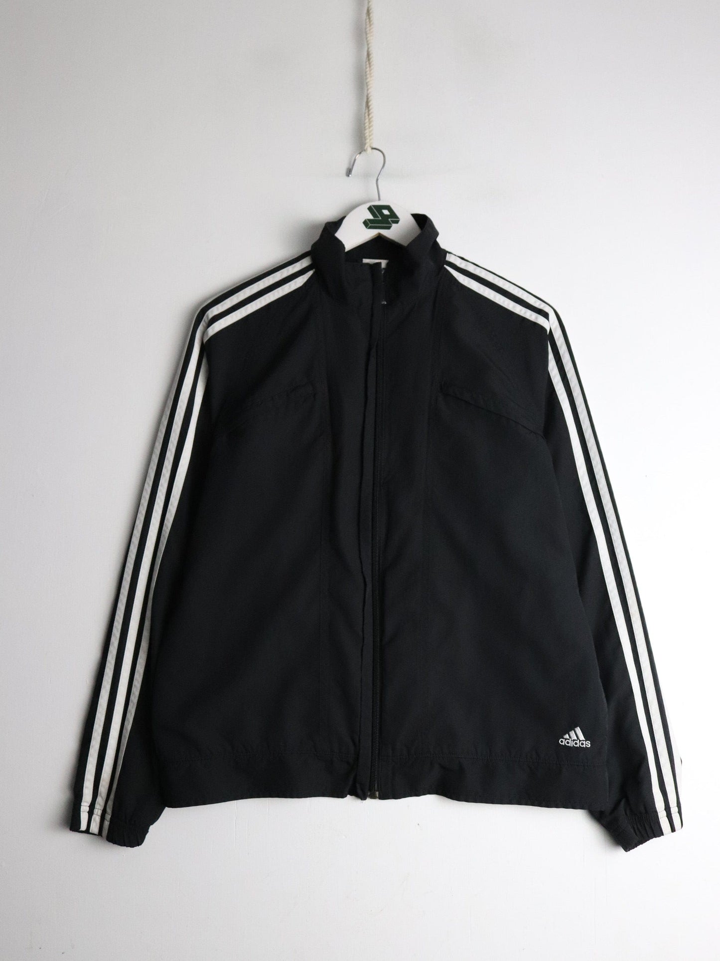Adidas Windbreaker Youth Large Black from propervintagecanada
