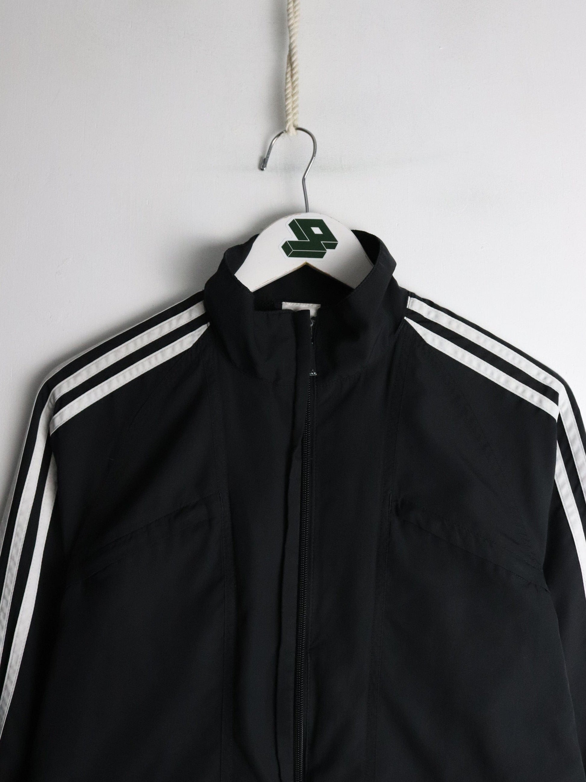 Adidas Windbreaker Youth Large Black from propervintagecanada