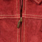 Vintage 1990s Cold Water Creek Leather Suede Knit Jacket Women's L