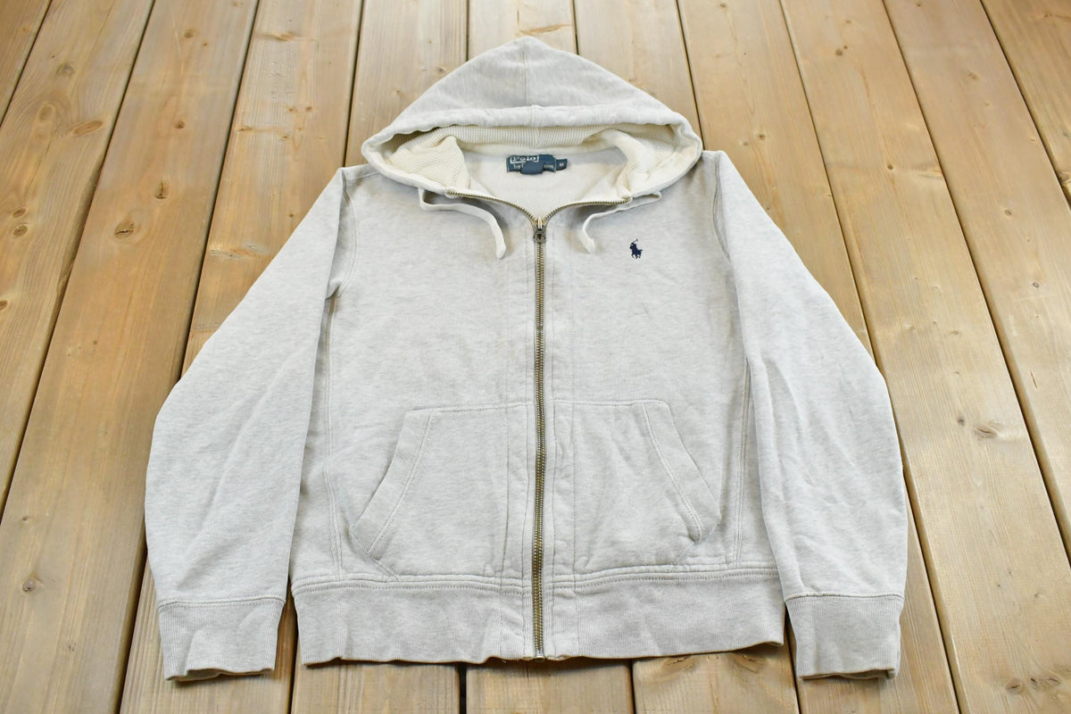 Vintage 1990s Polo Ralph Lauren Full Zip Hoodie Men's Medium / 90s Streetwear