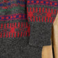 Vintage 1980s Cambridge Classics Abstract Knit Wool Crewneck Sweatshirt Mens Large