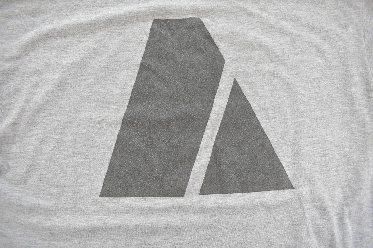 Vintage 1990 Army Heather Grey Mock Neck Long Sleeve T Shirt Men's M