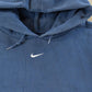 Vintage 1990s Nike Embroidered Mini Middle Swoosh Hoodie Men's L