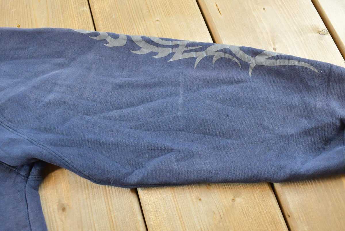 Vintage 1990s JNCO Jeans Dragon Tribal Hoodie Sweatshirt Mens S