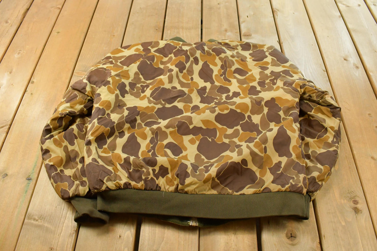 Vintage 1990s Gamehide Reversible Fleece Camo Liner Jacket Men's Medium