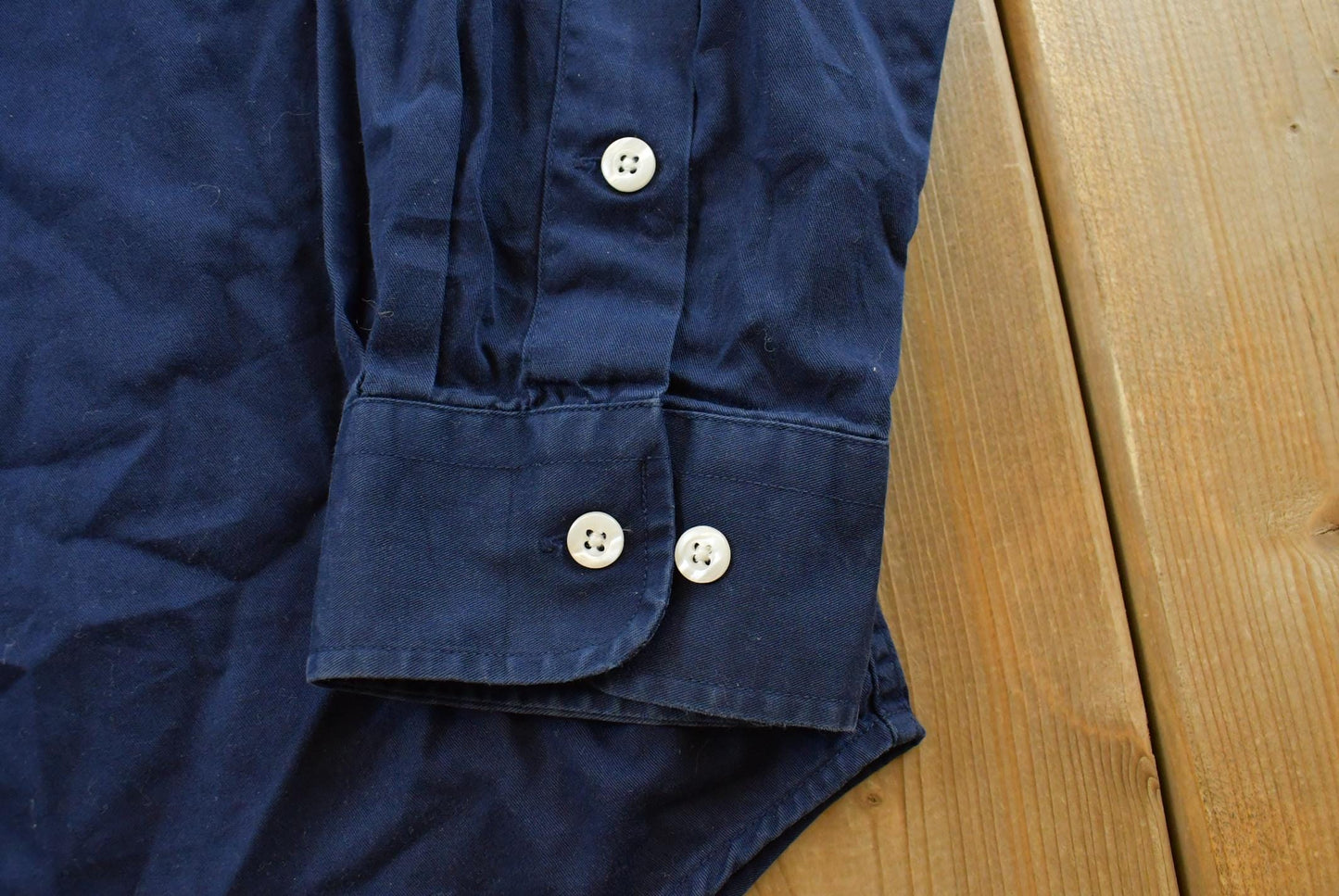 Vintage 1990s Ralph Lauren Marlowe Blue Button Down Shirt Men's XL