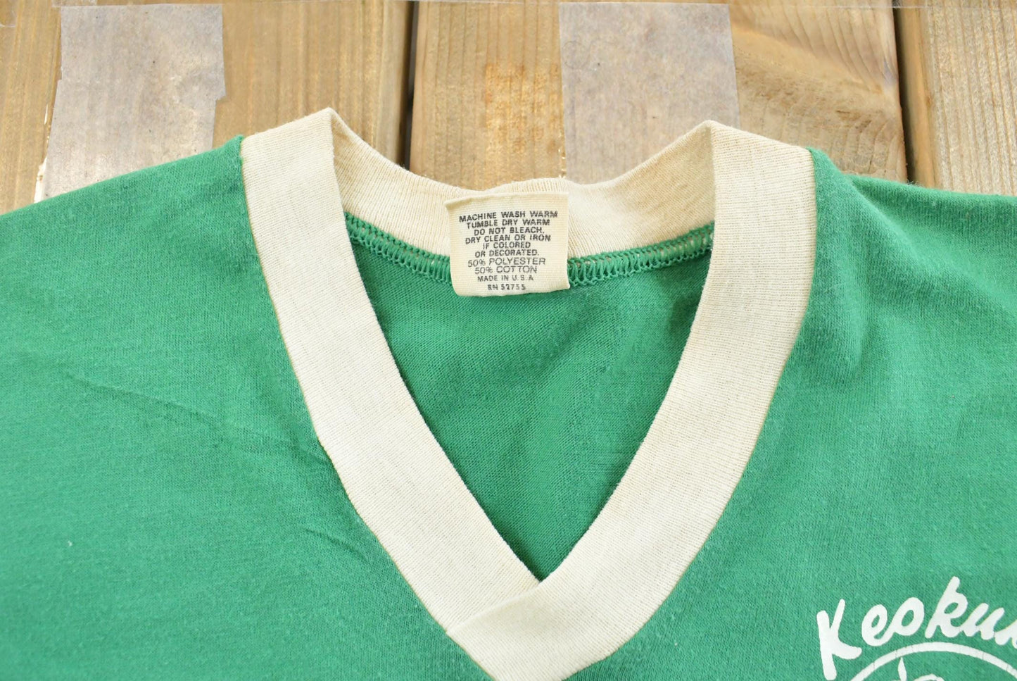 Vintage 1980s Keokuk Iowa Bike Club Single Stitch T-Shirt Mens S