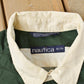 Vintage 1990s Nautica Striped Rugby Long Sleeve Polo Shirt Men's XL
