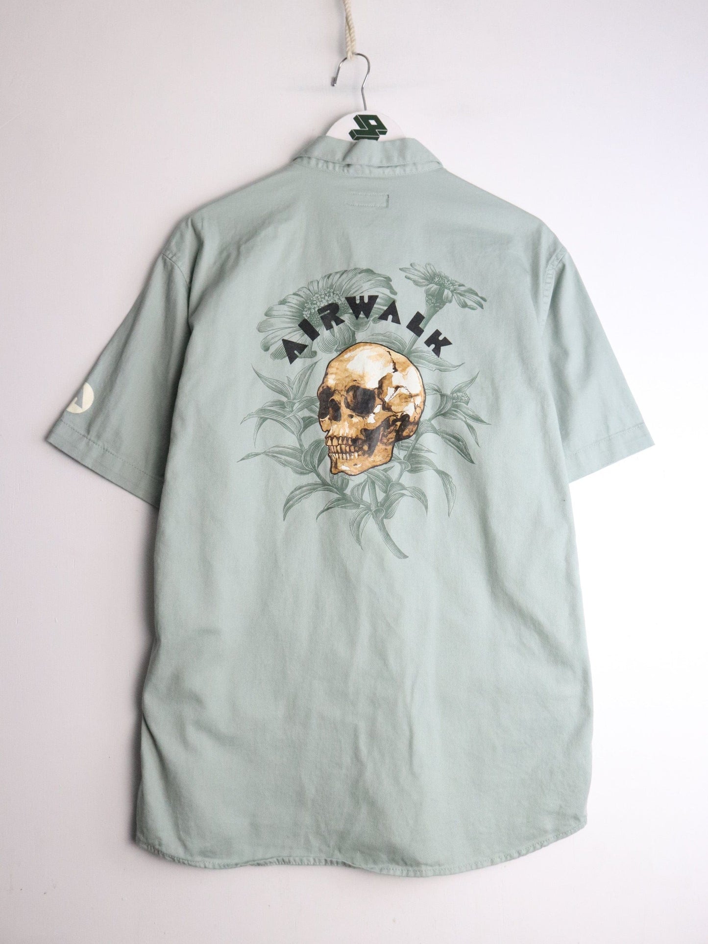 Airwalk Shirt Mens Large Green Button Up from propervintagecanada