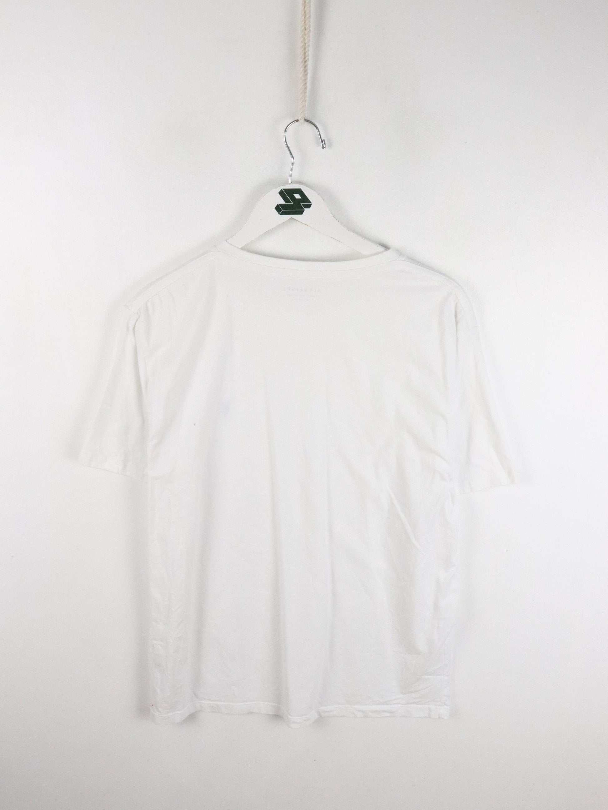 All Saints T Shirt Mens Large White from propervintagecanada