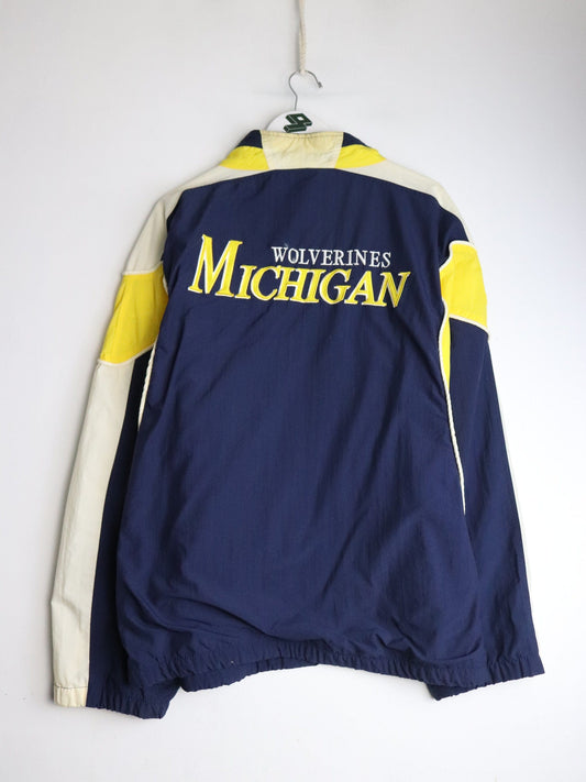 Apex One Jackets & Coats Vintage Michigan Wolverines Jacket Mens XL Blue College