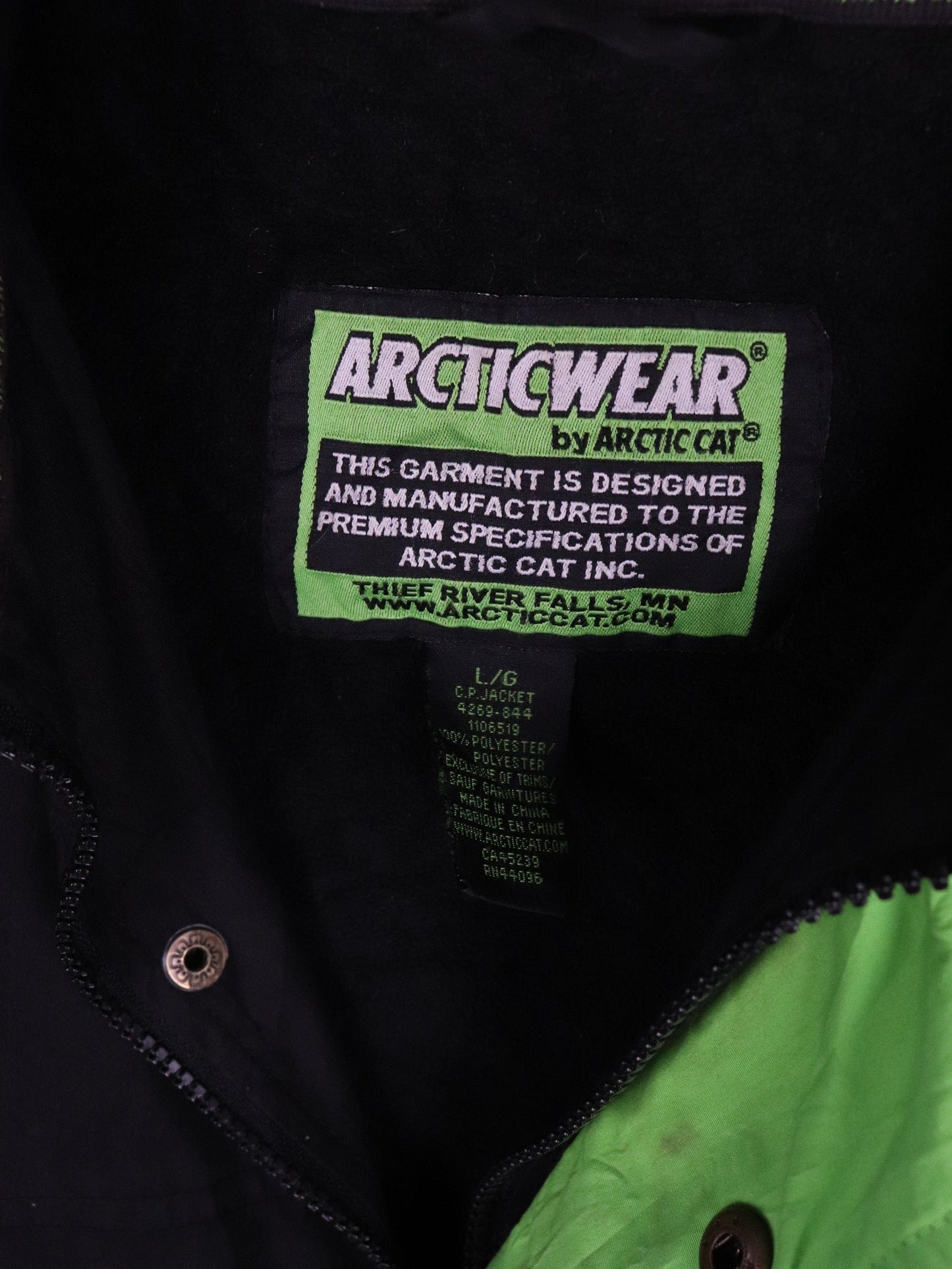 Arctic Cat Jacket Mens Large Black from propervintagecanada