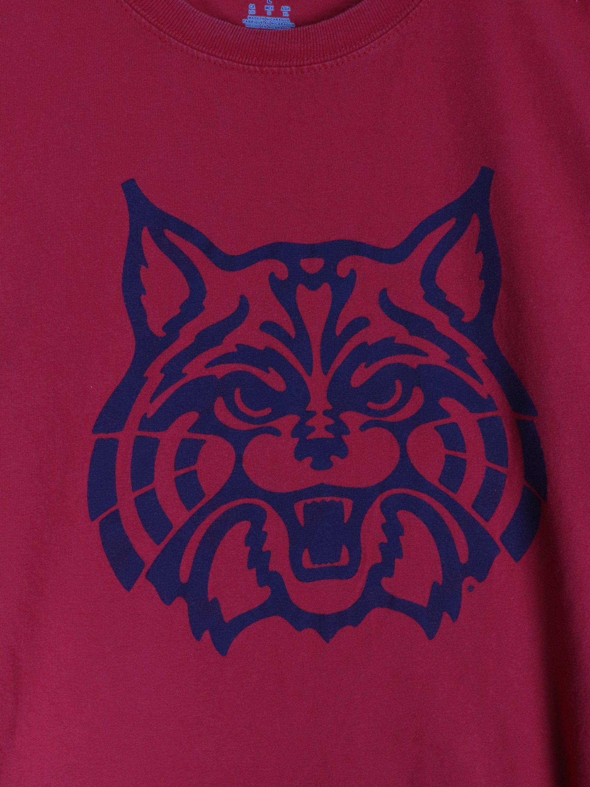 Arizona Wildcats T Shirt Mens Large Red College Champion from propervintagecanada