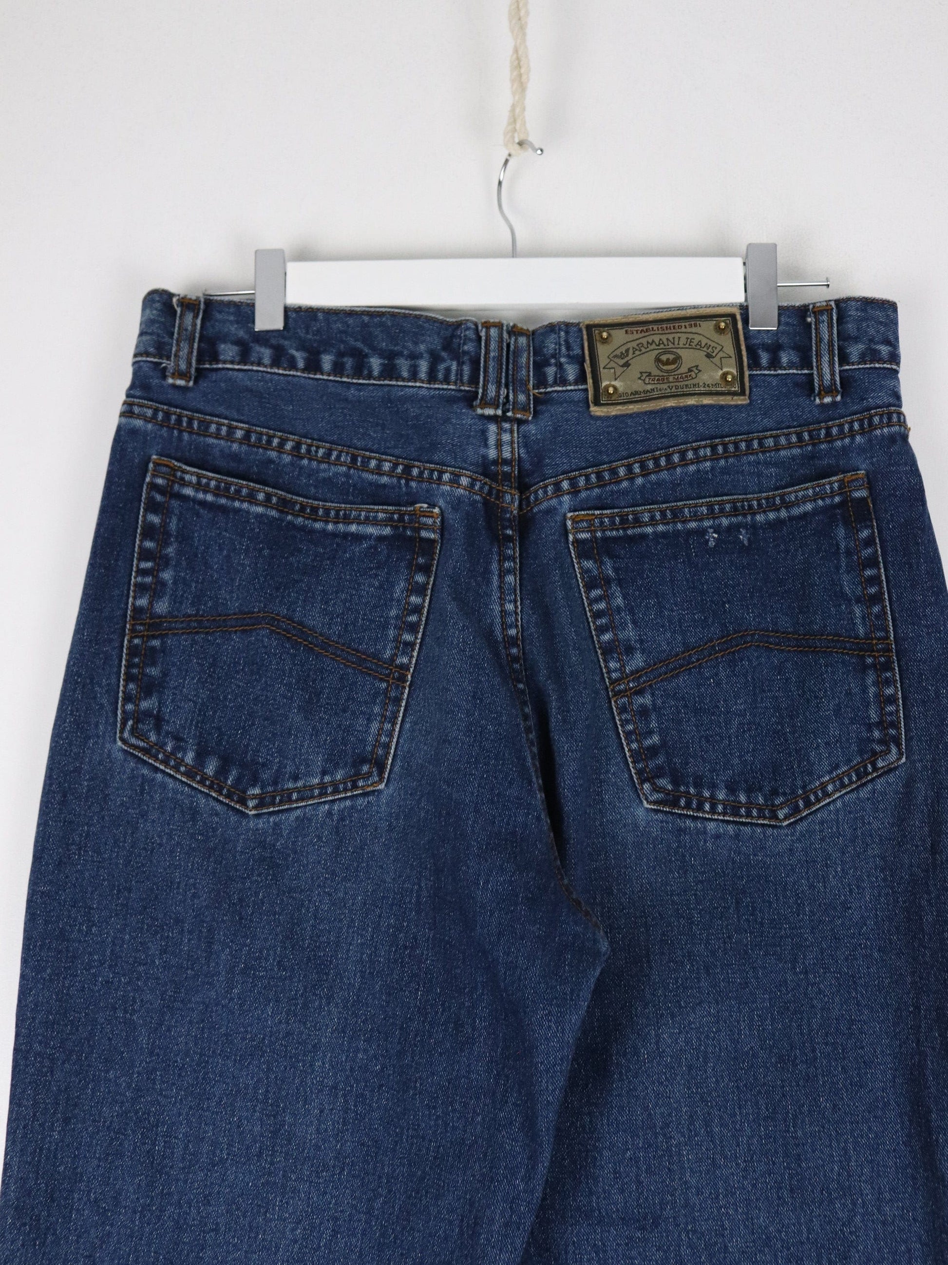 Armani Jeans Armani Pants Fits Mens 35 x 27 Blue Denim Jeans