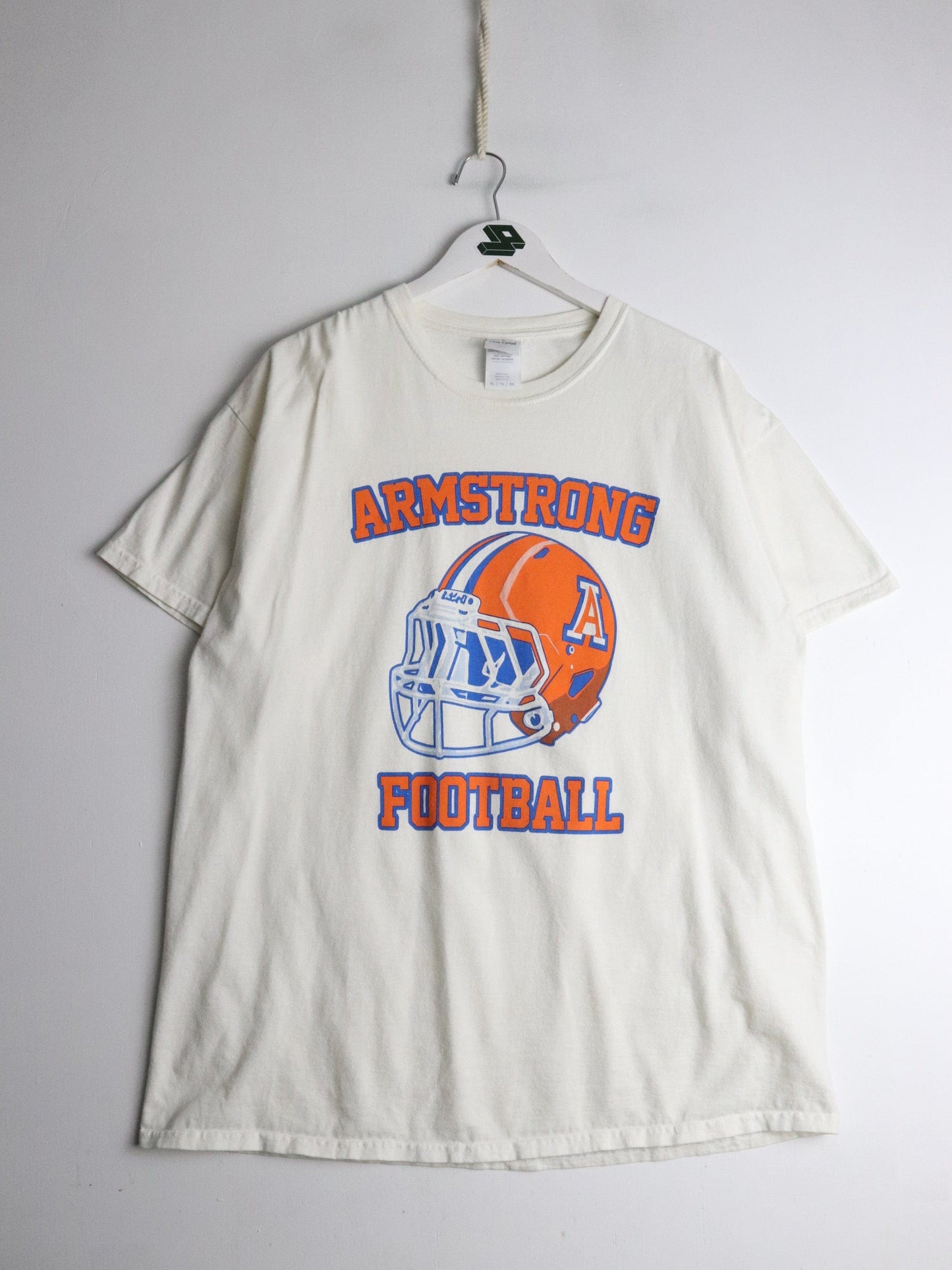 Armstrong Football T Shirt Mens XL White from propervintagecanada