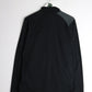 Asics Shirt Mens Medium Black Athletic Stretchy Full Zip
