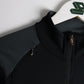 Asics Shirt Mens Medium Black Athletic Stretchy Full Zip