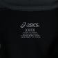 Asics Shirt Mens Medium Black Athletic Stretchy Full Zip